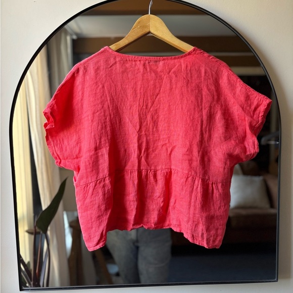 LUISA PERLA | linen box top | size one size - Picture 4 of 6